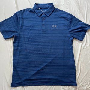 Under Armour Blue Men's Dri-Fit Golf Polo Size L